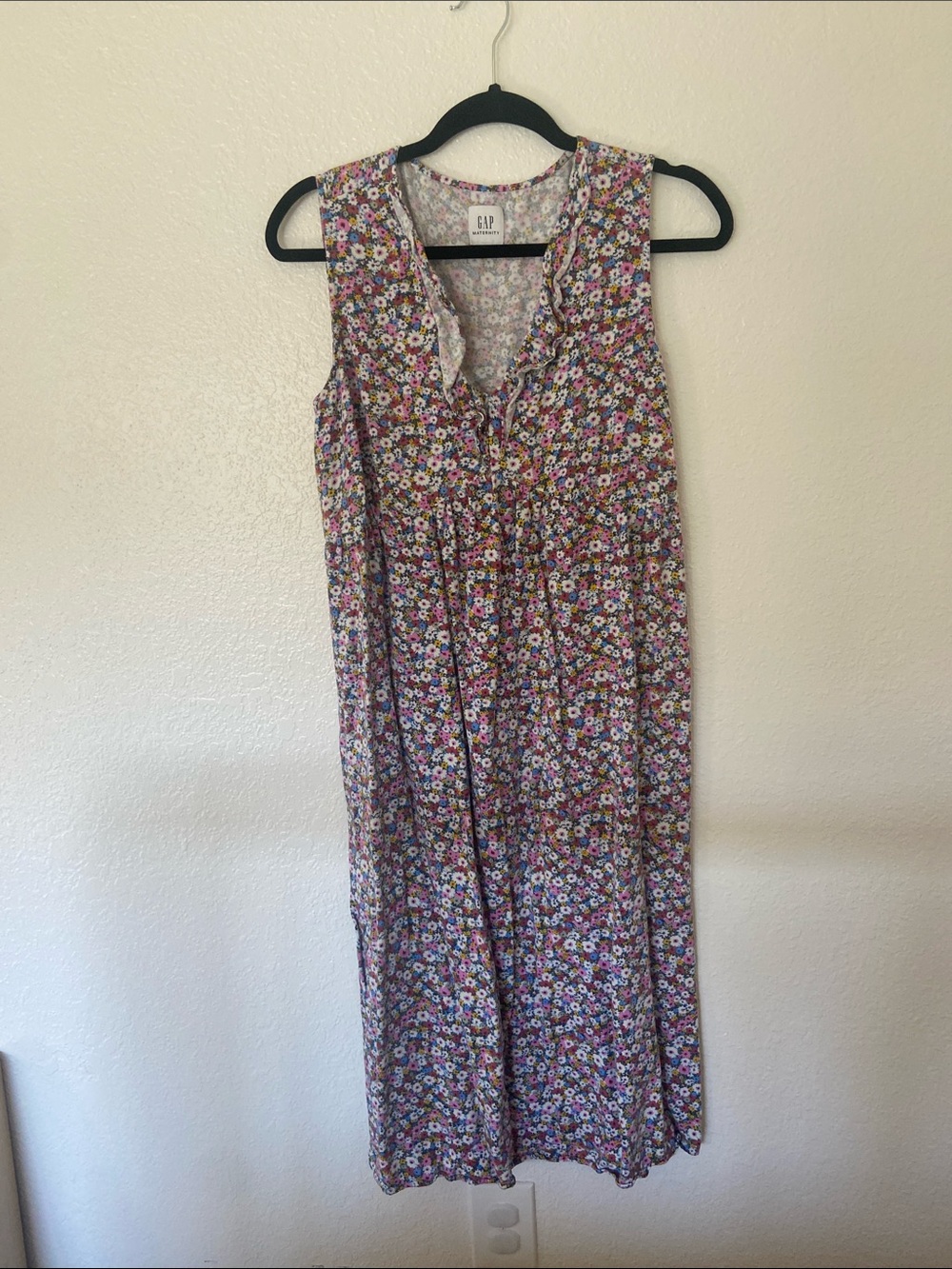 GAP Maternity Floral Midi Dress